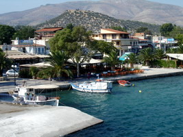 eretria, evia, greece