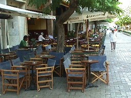 One of a hundred cafes at Fokoinos Negri in Kepseli