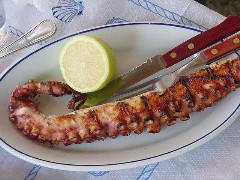 Athens Food: 
Grilled Octopus