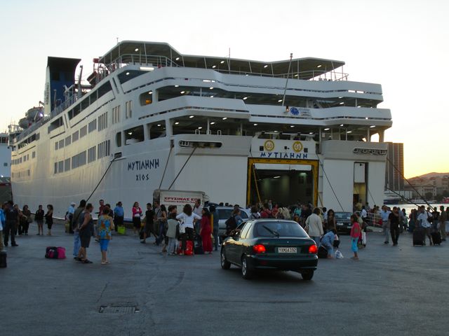 Ferry Mytilini in Pireaus