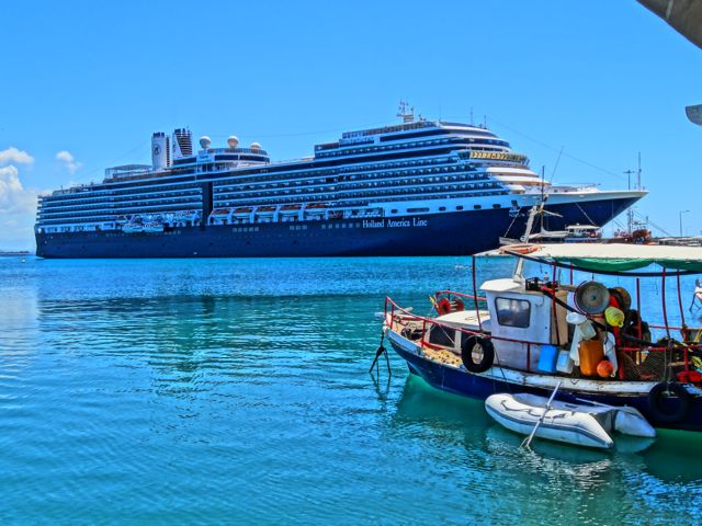 Cruise ship in Greece