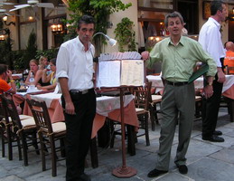 Plaka Restaurant in Athens, Greece