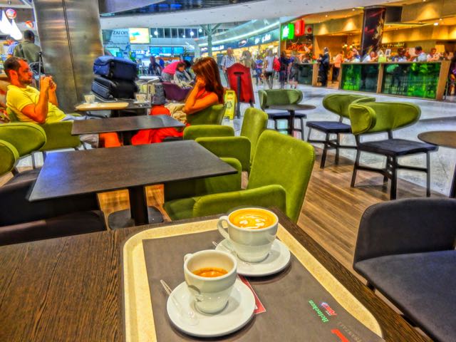 Athens Airport coffee shop