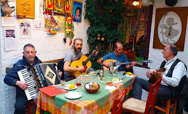 Live Rembetika at Aschimopapo Taverna, Athens
