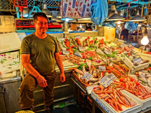 Athens fish market