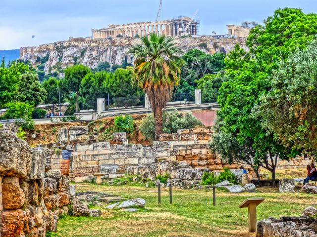 Acropolis from Keramikos, Athens