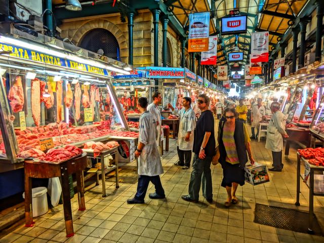 Athens meat market