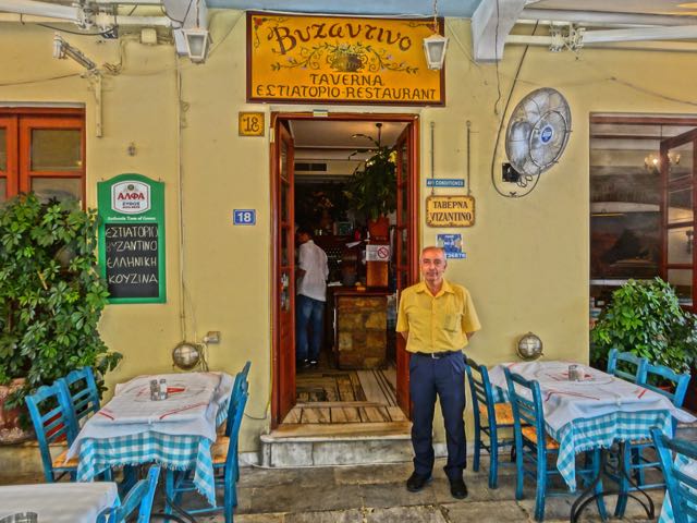 Byzantino restaurant in the Plaka, Athens