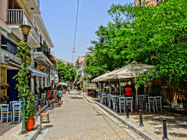 Ag Anargiron Street Psiri, Athens, Greece