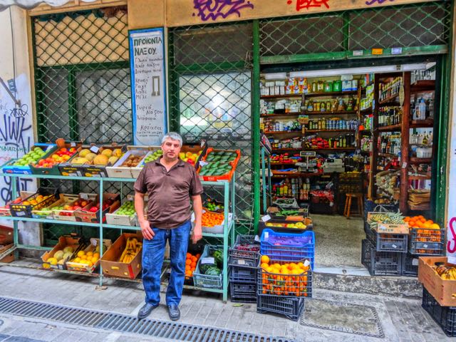 Naxos Cheese shop in Athens