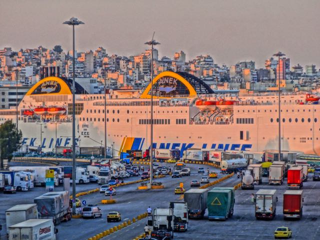 Crete ferries in Pireaus