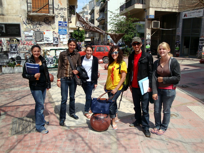 American Art students in Exarchia