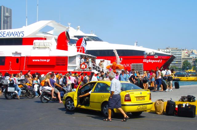 High speed ferries in Pireaus