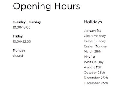 Goulandris museum Hours