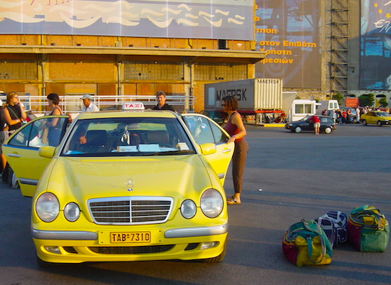 Taxi in Pireaus