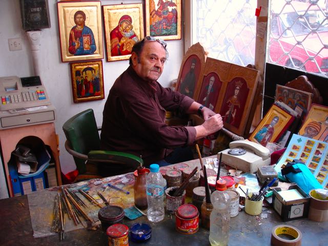 icon painter, Athens, Greece