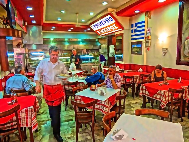 Ipirus restaurant, Athens market