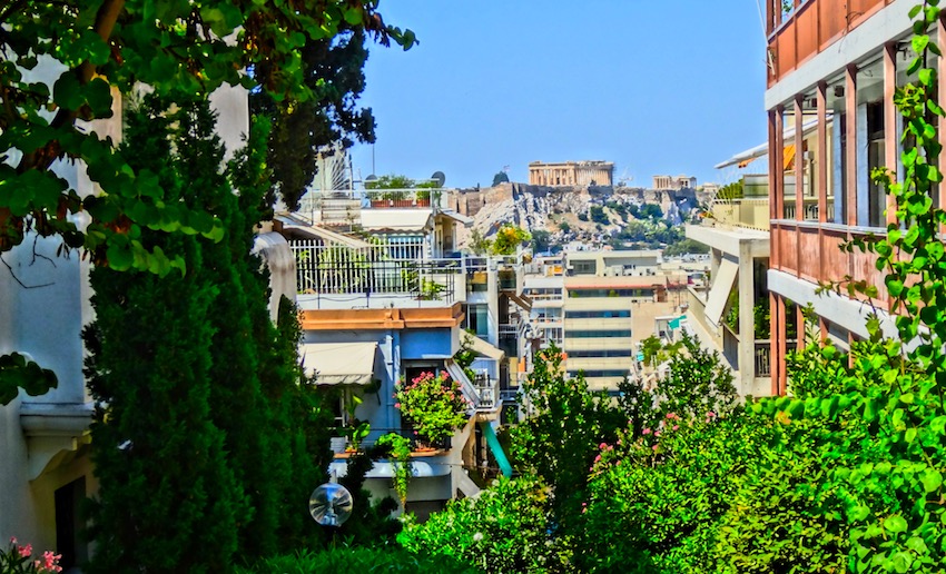 The Acropolis from Kolonaki