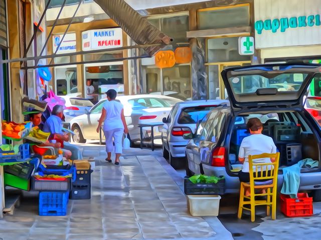 Kypseli fruit and vegetable market