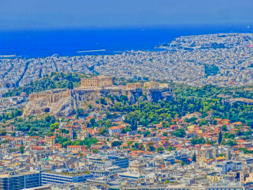 The Acropolis from Lykavettos