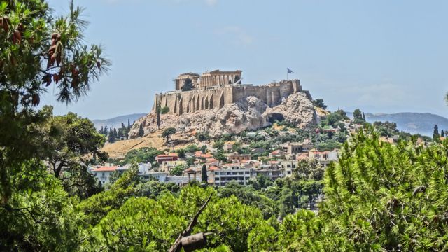 Acropolis from Marble Olympic Stadium