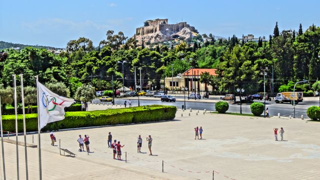 Acropolis from Panathinaiko Stadium