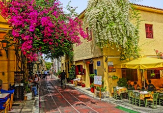 The Plaka of Athens