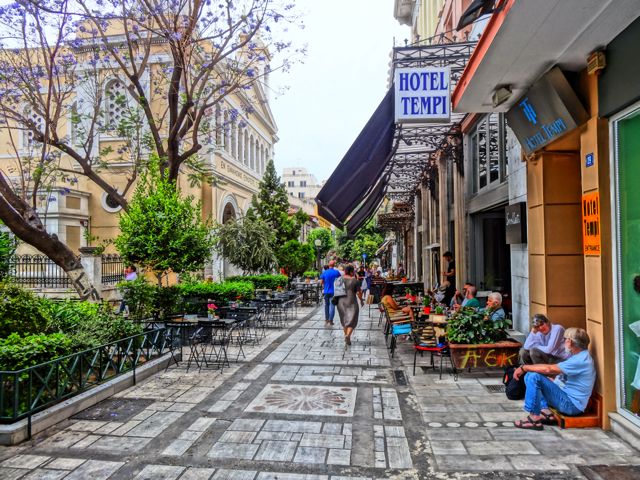 Aeolou Street at Agia irini