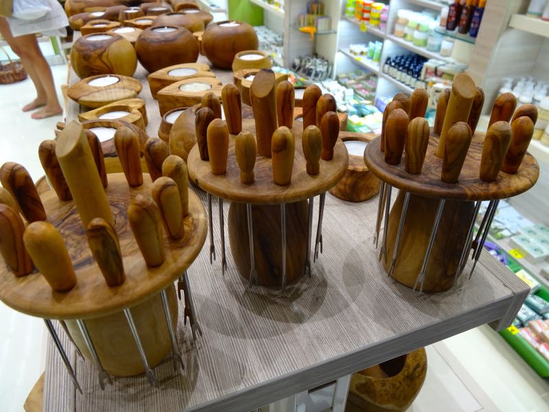 olive wood forks