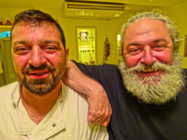 Chef-Artist Panayotis Papanicholaou and George Kantelis