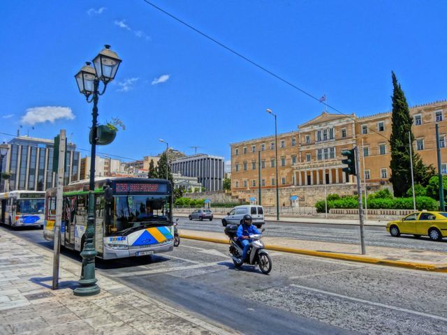 Parliament from Syntagma Square