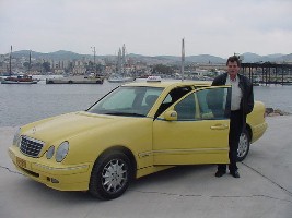 george the famous taxi driver, athens, greece