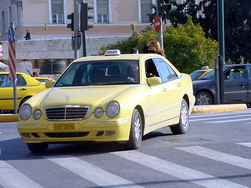 george the famous taxi driver, athens greece