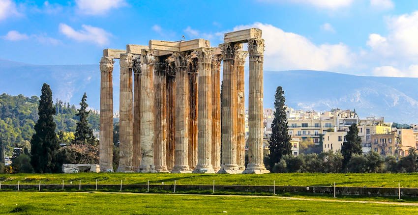 The Temple of Olympian Zeus, Athens, Greece