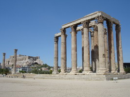 Temple of Olympian Zeus in Athens, Greece