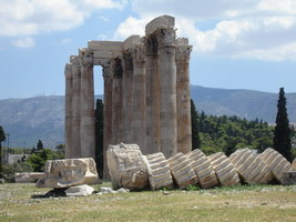 Temple of Olympian Zeus in Athens, Greece