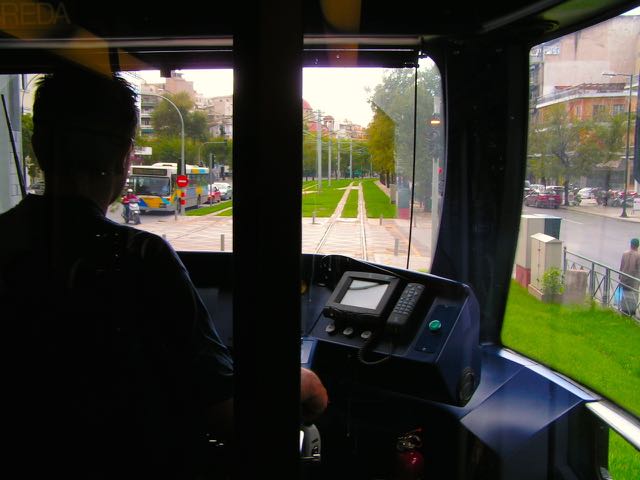 Athens tram driver