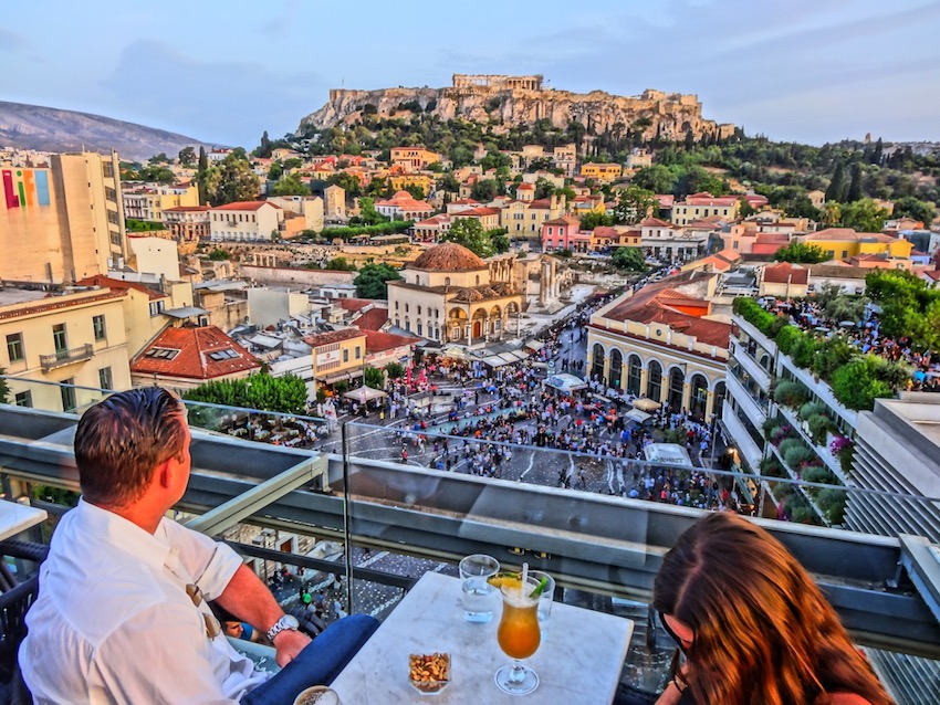 A is for Athens Cafe view